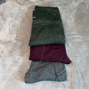 Aerie chill. Play. Move leggings . 3 pack